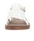 サンダル クッションソールフラットサンダル 6352WHITE