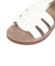 サンダル クッションソールフラットサンダル 6352WHITE