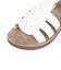 サンダル クッションソールフラットサンダル 6352WHITE
