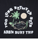エアボーン（ARBN）ショートスリーブ PALM TREE 半袖 Tシャツ AB24SSM-APP0105-BLK