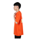 エアボーン（ARBN）FLOWER 半袖Tシャツ AB24SSM-APP0101-ORG