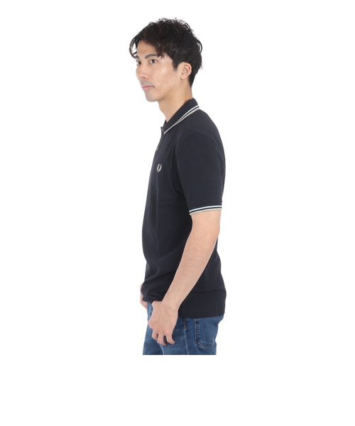 フレッドペリー　FRED PERRY ポロシャツ 半袖　ブラック　M icefield_frp-m5714
