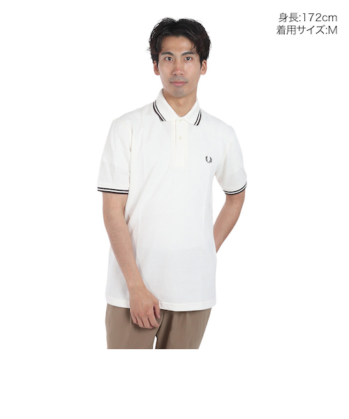 正規品 フレッドペリー FRED PERRY ポロシャツ 白 ホワイト FRED PERRY ポロシャツ 限定展開 PERRY/フレッドペリー The Fred