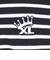 エクストララージ（XLARGE）CROWN STRIPED ポロシャツ 101242013001-BLACK