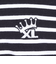 エクストララージ（XLARGE）CROWN STRIPED ポロシャツ 101242013001-BLACK
