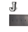 クロックス（crocs）ジビッツチャーム アルファベットJ 10007003