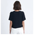 ロキシー（ROXY）ショート丈 ワンポイント OCEANO 半袖 リブTシャツ 24SURST242034BLK