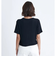 ロキシー（ROXY）ショート丈 ワンポイント OCEANO 半袖 リブTシャツ 24SURST242034BLK