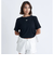 ロキシー（ROXY）ショート丈 ワンポイント OCEANO 半袖 リブTシャツ 24SURST242034BLK