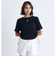 ロキシー（ROXY）ショート丈 ワンポイント OCEANO 半袖 リブTシャツ 24SURST242034BLK