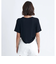 ロキシー（ROXY）ショート丈 ワンポイント OCEANO 半袖 リブTシャツ 24SURST242034BLK