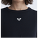 ロキシー（ROXY）ショート丈 ワンポイント OCEANO 半袖 リブTシャツ 24SURST242034BLK