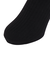 ふくらし ゆるピ丈 無地 リブ クルー丈 ソックス 37752W BLK