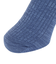 ふくらし ゆるピ丈 無地 リブ クルー丈 ソックス 37752W SAX