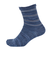 ふくらし 5本指 ボーダー ソックス 37779 NVY