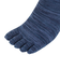 ふくらし 5本指 ボーダー ソックス 37779 NVY