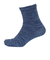 ふくらし ゆるピ丈 無地 クルー丈 5本指 ソックス 37781 NVY