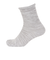 ふくらし ゆるピ丈 クルー丈 5本指 ソックス 37781 GRY
