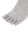 ふくらし ゆるピ丈 クルー丈 5本指 ソックス 37781 GRY