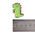 クロックス（crocs）ジビッツチャーム グリーン ディノ 10009429