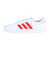 アディダス（adidas）スニーカー VLコート3.0 ホワイト レッド IF4464 カジュアル スポーツシューズ クッション性 タウン 町履き 登校 通学