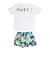 ラスティ（RUSTY）水着 4点セット ジュニア ガールズ Tシャツ付き 上下セット 964802NVY