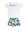 ラスティ（RUSTY）水着 4点セット ジュニア ガールズ Tシャツ付き 上下セット 964802NVY