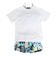 ラスティ（RUSTY）水着 4点セット ジュニア ガールズ Tシャツ付き 上下セット 964802NVY