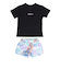 ラスティ（RUSTY）水着 4点セット ジュニア ガールズ Tシャツ付き 上下セット 964802PUR