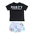 ラスティ（RUSTY）水着 4点セット ジュニア ガールズ Tシャツ付き 上下セット 964802PUR