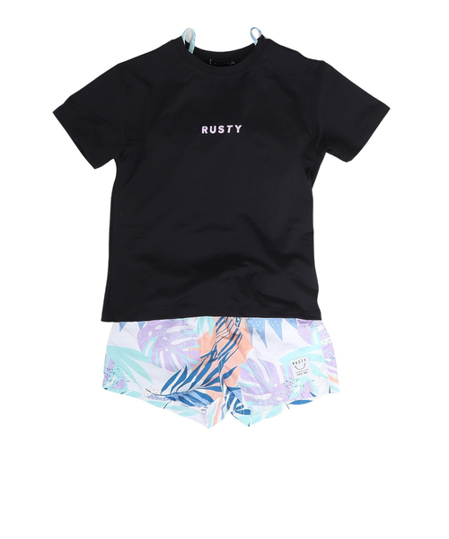 ラスティ（RUSTY）水着 4点セット ジュニア ガールズ Tシャツ