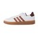 アディダス（adidas）スニーカー グランドコート2.0 ホワイト ブラウン IH7763 スポーツシューズ タウン 普段履き クッション性 リサイクル