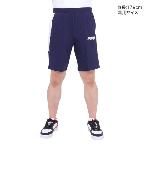 PUMA ネイビー ショーツ Lサイズ PUMA ネイビー ショーツ Lサイズ PUMA - PUMA短パン(ショーツ)ネイビー