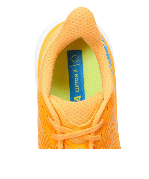 ホカ（HOKA）ランニングシューズ クリフトン9 ワイド オレンジ 1132210