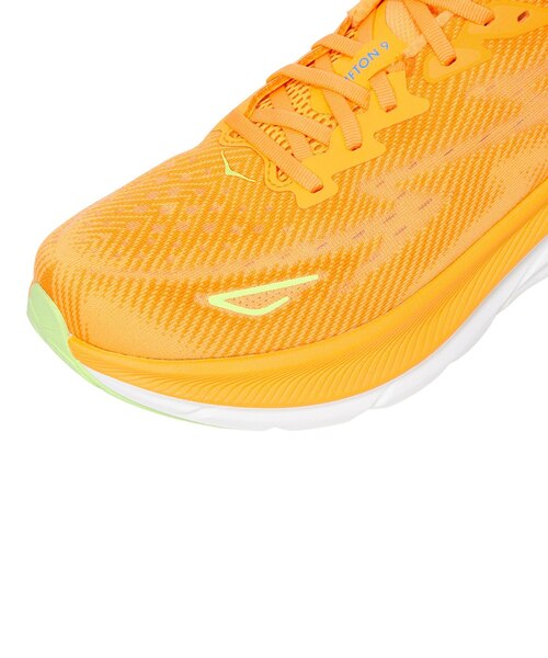 ホカ（HOKA）ランニングシューズ クリフトン9 ワイド オレンジ 1132210
