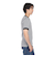 ヘルスニット（Healthknit）ベーシックワッフル ヘンリーネック 半袖Tシャツ ボーダー 601S BLK/OFF