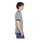 ヘルスニット（Healthknit）ベーシックワッフル ヘンリーネック 半袖Tシャツ ボーダー 601S BLK/OFF