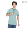 ヘルスニット（Healthknit）ベーシックワッフル ヘンリーネック 半袖Tシャツ ボーダー 601S GRN/OFF