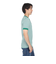 ヘルスニット（Healthknit）ベーシックワッフル ヘンリーネック 半袖Tシャツ ボーダー 601S GRN/OFF