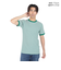ヘルスニット（Healthknit）ベーシックワッフル クルーネック 半袖Tシャツ ボーダー 602S GRN/OFF