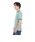 ヘルスニット（Healthknit）ベーシックワッフル クルーネック 半袖Tシャツ ボーダー 602S GRN/OFF