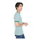 ヘルスニット（Healthknit）ベーシックワッフル クルーネック 半袖Tシャツ ボーダー 602S GRN/OFF