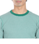 ヘルスニット（Healthknit）ベーシックワッフル クルーネック 半袖Tシャツ ボーダー 602S GRN/OFF