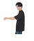 ヘルスニット（Healthknit）USAコットン ヘンリーネック 半袖Tシャツ HR24S-M002 BLK