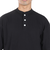 ヘルスニット（Healthknit）USAコットン ヘンリーネック 半袖Tシャツ HR24S-M002 BLK
