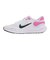 ナイキ（NIKE）ジュニア スポーツ シューズ レボリューション7GS ホワイト ピンク FB7689-103 スニーカー クッション性 学校 部活 登校 通…