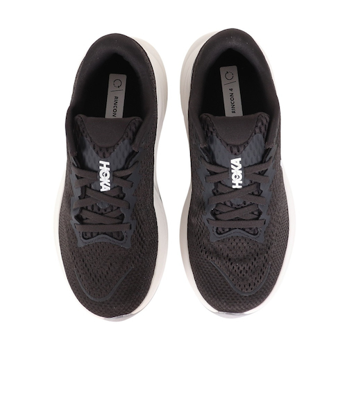 HOKA ブラック ランニングシューズ ホカ（HOKA）ランニングシューズ ジョギングシューズ リンコン 4