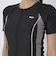 フィラ（FILA）フィットネス水着 水泳 配色 袖付フルジップ セパレート 大きいサイズ 3132036-BGY 黒