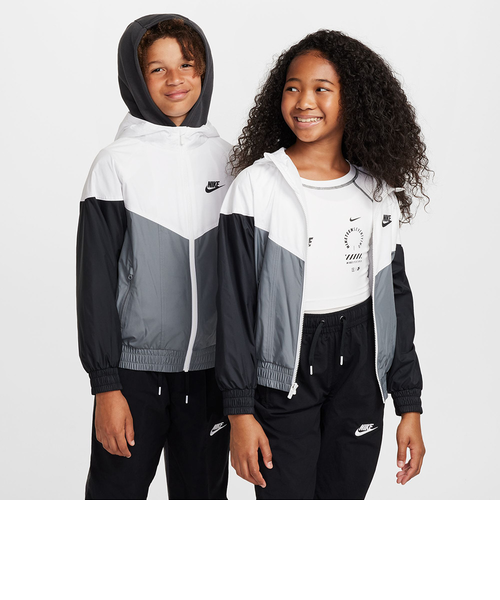 Мサイズ　NIKE ランディビジョン フーデッドジャケット ナイキ（NIKE）ジュニア ウィンドランナー フーデッド レペル