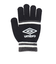 アンブロ（UMBRO）手袋 ジュニア ニットグローブ UUDYJD55 BKGY ブラック